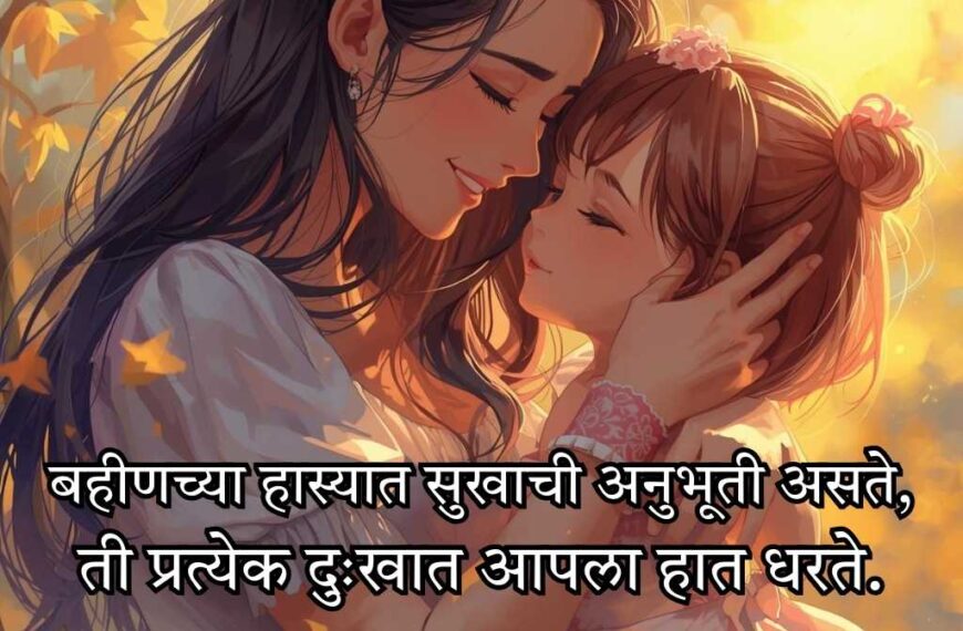 Best Sister Shayari in Marathi