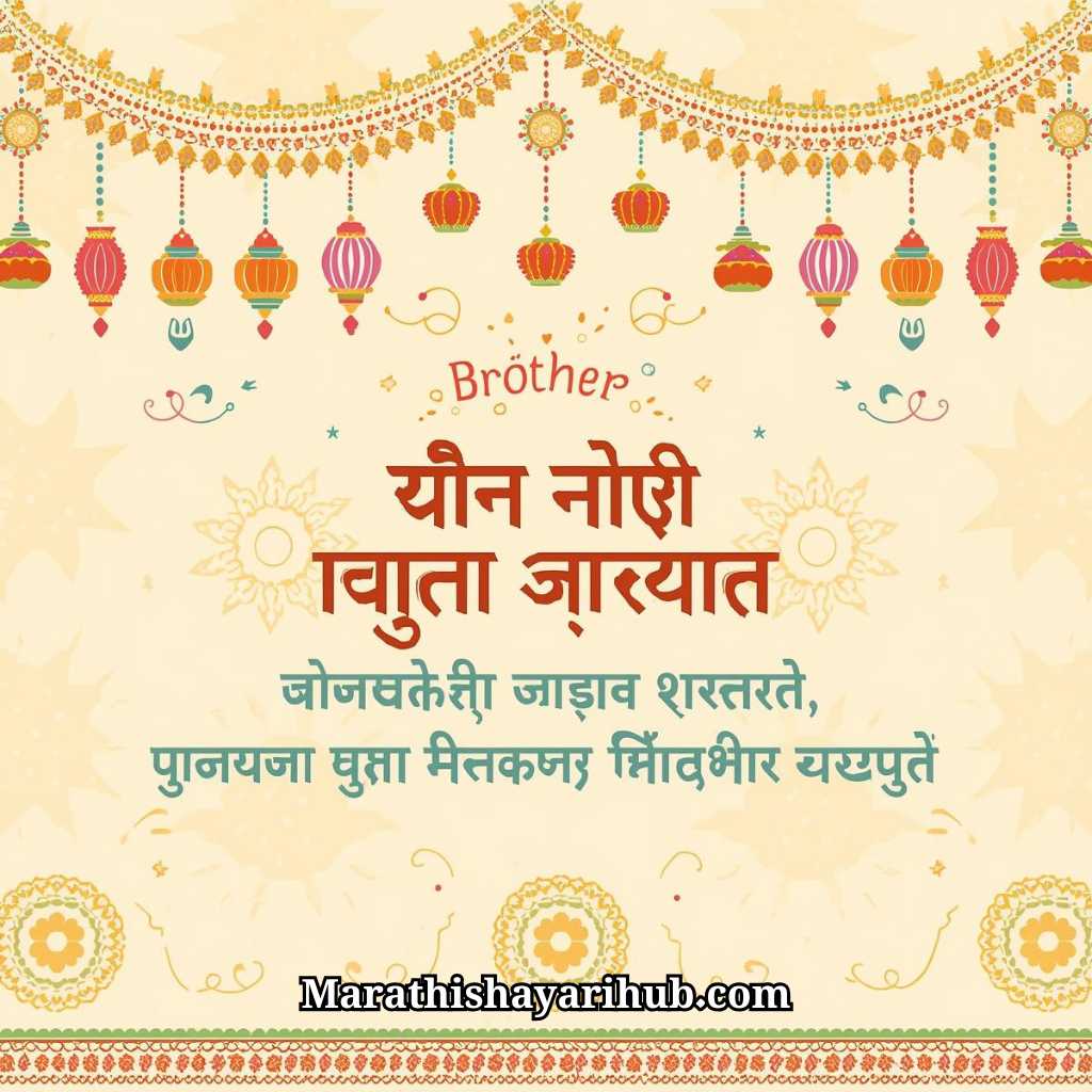 Happy Birthday Wishes for Brother in Marathi Shayari