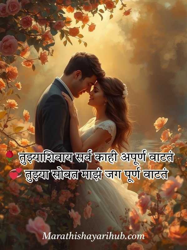 Romantic Shayari for Husband in Marathi