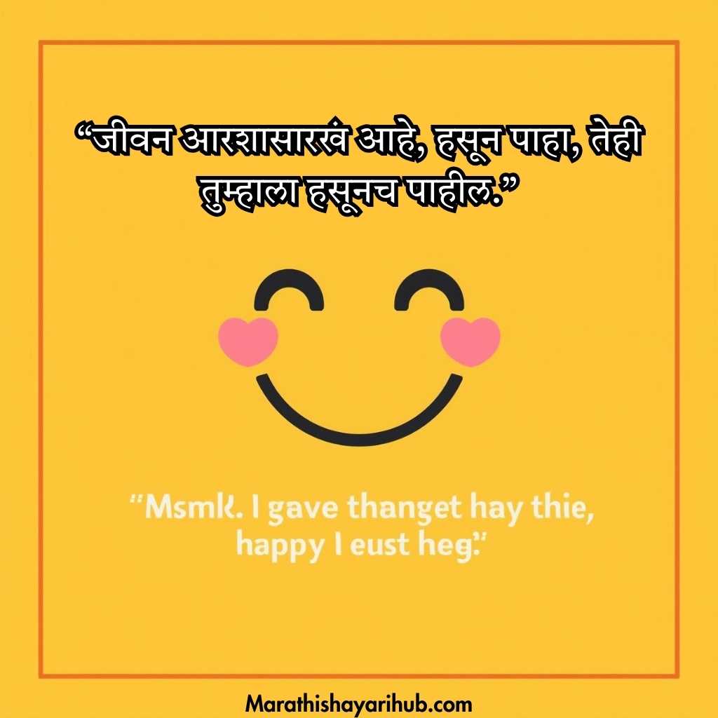 Beautiful Smile Quotes in Marathi