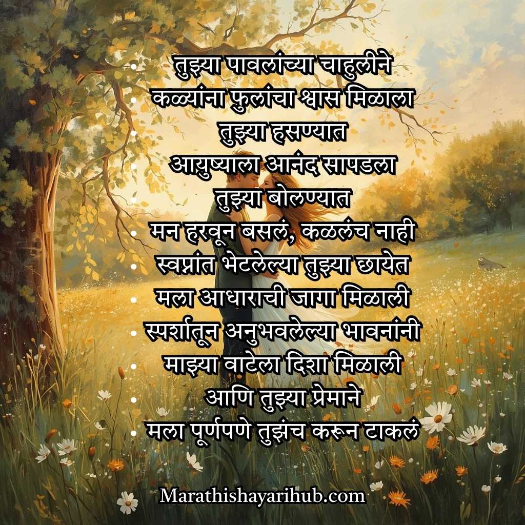 Lovely Poem for Boyfriend in Marathi​