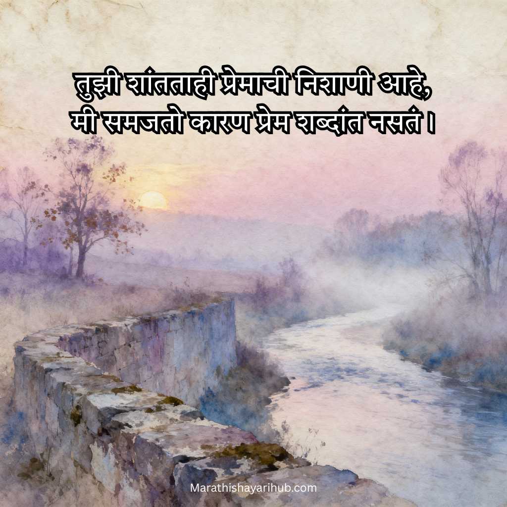 Heartfelt 2 line Love Poem in Marathi