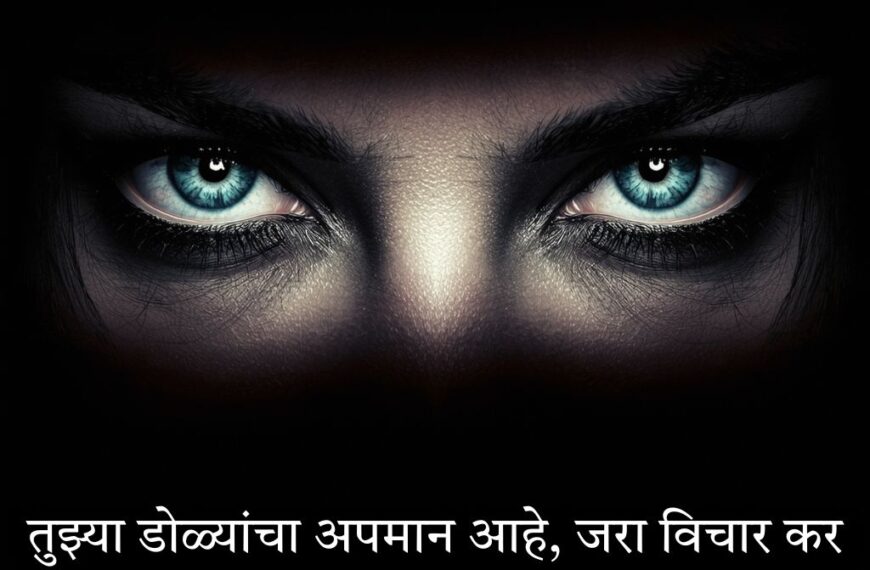 Eyes Shayari in Marathi Text