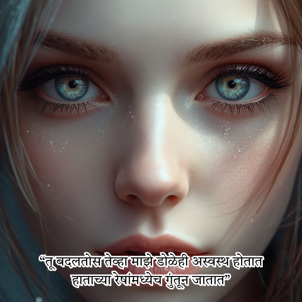 Beautiful Eyes Quotes in Marathi