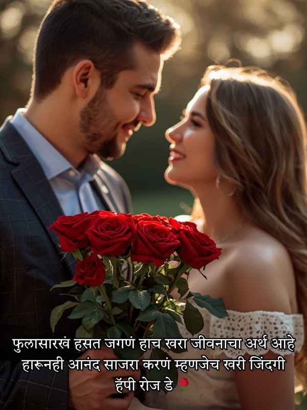 Rose Day Shayari in Marathi